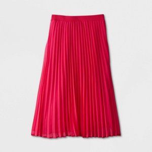 Pleated A-Line Skirt
